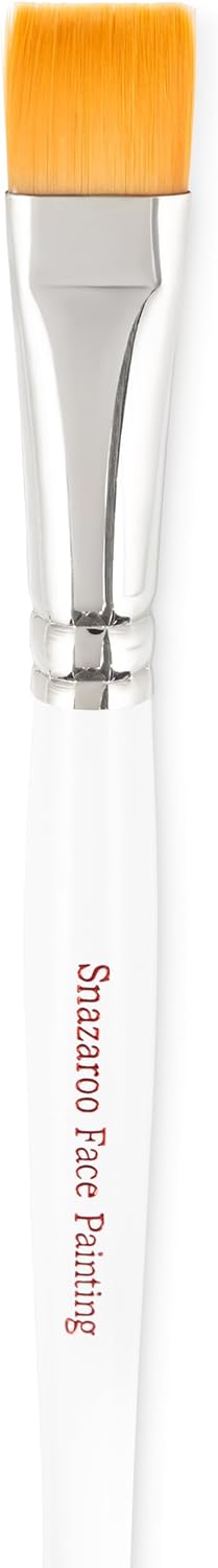 Snazaroo Professional Face Paint Brush, Large Flat, White...