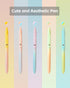 Gel Pens, 5 Pcs Retractable Gel Ink Pens, 0.7mm Fine Point Smooth Writing Pens,High-End Series for Journaling Note Taking, School Office Supplies ...