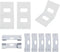28PCS Vertical Blind Repair Tabs Kit 14PCS Metal Curtain Clips + 14 Self-Adhesive Repair Clips, Vertical Blind Replacement Slats Parts...