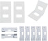 28PCS Vertical Blind Repair Tabs Kit 14PCS Metal Curtain Clips + 14 Self-Adhesive Repair Clips, Vertical Blind Replacement Slats Parts...