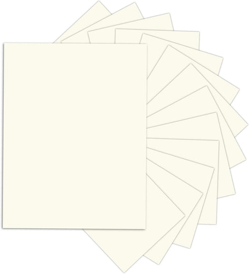 24 Sheets Cream Cardstock 8.5 x 11 Off White Paper, Goefun Ivory Card Stock Printer Paper for Cards Making, Office Printing, Paper Crafting...