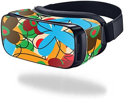 MightySkins Skin Compatible with Samsung Gear VR (Original) Cover wrap Sticker Skins Funky Flowers...
