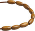 50Pcs Brown Oval Wood Tube Beads 20 x 10mm Barrel Natural Wooden Loose Spacer Beads for Bead Crafts Making (3mm Hole)...