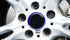 iJDMTOY 4pc Anodized Blue Aluminum Rim Center Cap Surrounding Ring Decoration Trims Compatible with All BMW 68mm Center Caps...