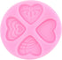 Heart Shaped Fondant Molds Heart Chocolate Silicone Molds For Wedding Cake Decorating Cupcake Topper Candy Polymer Clay Gum Paste Set Of 4...