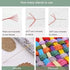 Generic Flower Butterfly Skull 11ct Counted Cross Stitch Kits Color Printed Stamped Cross-Stitch Supplies Needlework Printed Embroidery Kits DIY K...