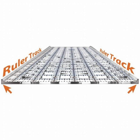TrueCut, Ruler, Innovative Ruler Track and Cutter Guide System, Measures 12-1/2x6-1/2 Inches and Includes 1/8-inch Increments...