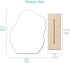 Irregular Aesthetic Vanity Mirror Frameless, Decorative Desk Tabletop Acrylic Mirrors with Wooden Stand for Living Room, Bedroom, Office and Minim...