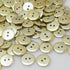 Chenkou Craft Plastic Button Gold Color Ornament 12x12mm 100pcs...