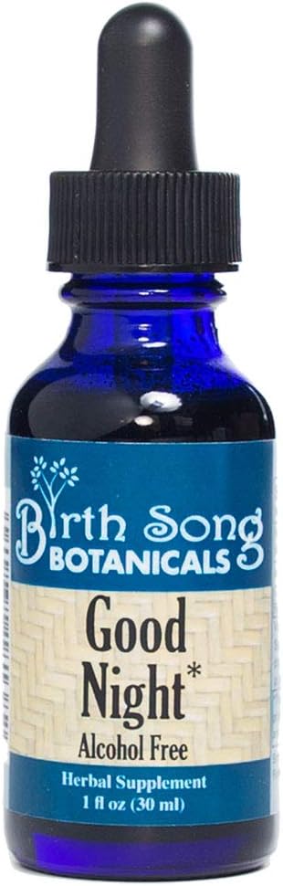 Good Night Tincture, Natural Herbal Sleep Aid Supplement with Valerian Root and Chamomile, 1oz Bottle...