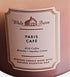Bath & Body Works Paris Cafe White Barn Glass Scented 3 Wick Candle with Lid - Single...
