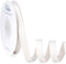 Ribbli Cream White Velvet Ribbon Double Faced 1/2 Inch 10-Yard Spool White Ribbon Use for Christmas Tree Ornaments Gift Wrapping Wreath Decoration...