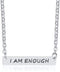 Jude Jewelers Stainless Steel I am Enough Inspirational Mantra Statement Collar Necklace...
