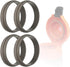 4pcs Black Replacement Gasket for Gatorade Water Bottle Silicone Lid Seal Ring Replacement Accessories Part for Gatorade Gx Cookware...