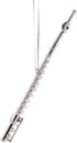 Silver Flute Musical Instrument Christmas Tree Ornament Decoration Music Band...