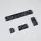 4pcs Keycaps, Black Topographic KeycapsPBT Keycap Cherry Profile Dye-Sublimation Space Bar 6.25U ESC Enter Custom Keycap Set for Mechanical Keyboa...