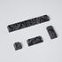 4pcs Keycaps, Black Topographic KeycapsPBT Keycap Cherry Profile Dye-Sublimation Space Bar 6.25U ESC Enter Custom Keycap Set for Mechanical Keyboa...
