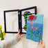 Kids Art Frame Front Opening Kids Artwork Frames Changeable Display 6.1x9.6 with Mat or 7.5x10.8 Without Mat Kid Artwork Picture Frames for Kids A...