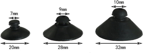 Maxmoral 10PCS Aquarium Suction Cup Clip 28MM Fish Tank Water Light Suction Cup Holder Rubber Suction Cup Clamp Used for Aquarium Inflatable Filtr...