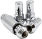Wheel Accessories Parts M14 1.5 Thread Closed End Bulge 1.90" Long Locking Wheel Lug Nuts Lock Chrome Dual Hex Key 13/16" and 3/4" Fits Chevy Silv...