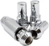 Wheel Accessories Parts M14 1.5 Thread Closed End Bulge 1.90" Long Locking Wheel Lug Nuts Lock Chrome Dual Hex Key 13/16" and 3/4" Fits Chevy Silv...