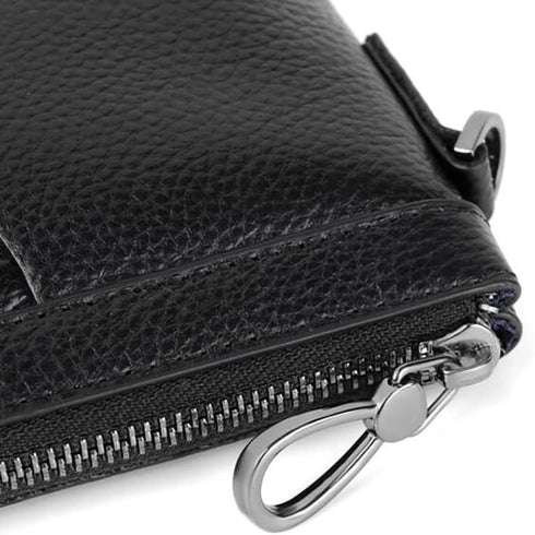 Eshow Clutch Purse for Men, Clutch Wallet Long Wallets with Zipper PU Leather Men's Coin Purse Business Card Holders Wrist Wallet Gift for Father ...