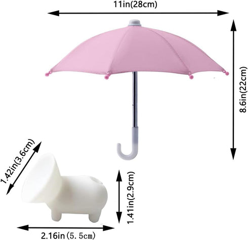 Phone Umbrella for Sun Shad,Phone Umbrella Suction Cup Stand,Outdoor Anti-Glare Cell Phone Cute Sunshade Holder?Car Phone Navigation Sun Shade Umb...