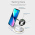 3 in 1 Cell Phone Wireless Chargers,Charging Station for Multiple Devices Apple,Fast Wireless Charger Stand for iPhone 14/13/12/11/Pro/Max,for App...