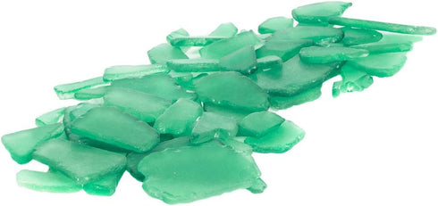 Sea Glass for Crafts – 11oz Green Sea Glass Decor, Tumbled Seaglass, Beachglass for Crafts, Seaglass for Beach Accents, Coastal DIY Supply, Nautic...