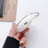ZOSTLAND 2Pcs White Wireless EarphonCase,horrific Keychain Thick Soft Portable Ring Silicone Shockproof Protective Cover Box Compatible with Apple...