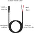 4FT DC 5.5MM x 2.5MM Female Plug to Bare Wire Open End Power Wire Supply Repair Cable,Barrel Connector for CCTV Camera,DVR,LED Strip Light Etc-2 P...