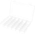 BTremary 36 Grids Clear Craft Storage Boxes with Compartments, Bead Organizer Storage Box, Plastic Jewellery Organizer Box, Small Parts Organizer ...