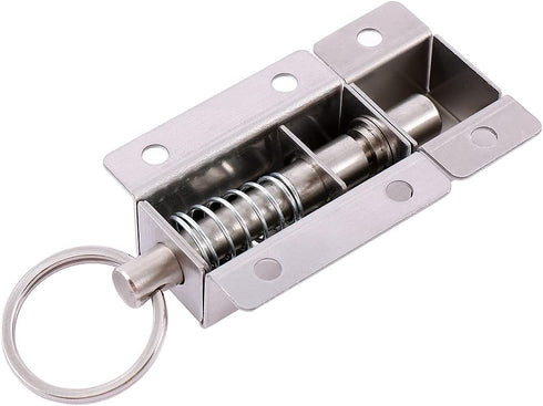 2PCS Slide Barrel Door Bolt,3 Inch Long Stainless Steel Barrel Bolt,Lock Door Bolts with Button Door Slide Lock Home Improvement Barrel Bolt...