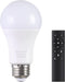 A19 LED Light Bulbs with Remote Control, 800LM 9W (60W Equivalent) LED Bulbs,Stepless Dimmable 3000K-6000K,E26 Base,CRI 80+,2.4GHz,25000+ Hours Li...