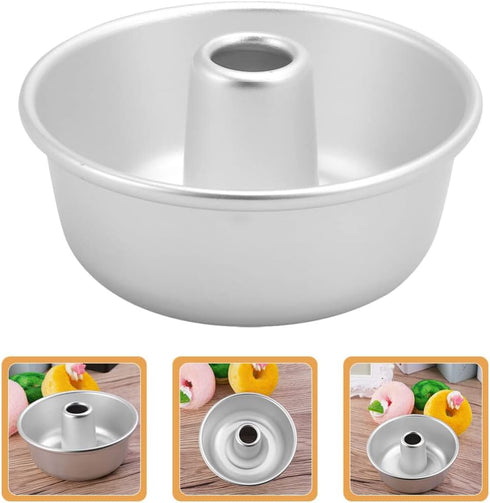 ABOOFAN Aluminum Chiffon Cake Baking Pan Aluminum Angel Food Cake Pan Round Cake Pan with Removable Bottoms Kitchen Bakeware...
