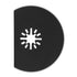 10Pcs Oscillating Saw Blades 80mm/3.1inch High Carbon Steel Semicircle Oscillating Multitool Quick Release Kit for Sanding, Grinding and Cutting...