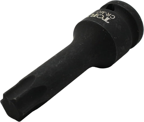 T60 3 Inch Long Torx Star 6 Point Black Impact Bit Socket Auto Repair Tool 1/2 Inch Square Drive...