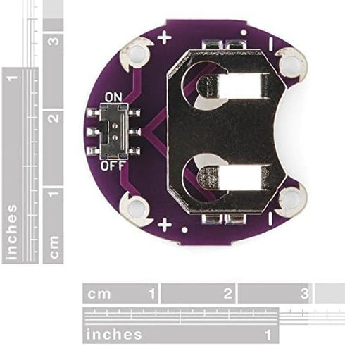 Lilypad Arduino Coin Cell CR2032 Battery Holders with Switch – Save Batteries, Switch Off LEDs, Pack of 2...