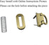 HAHIYO Flip Purse Closure Turn Locks Clip Clasp Easy Install with Online Instructions Picture for Wallet Briefcase Clutch Handbag 1.65 Inch Length...