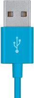 Monoprice USB Type-A to Micro Type-B Cable - Polycarbonate Connector Heads, 2.4 Amp, 22/30AWG, 6 Feet, Blue - Select Series...