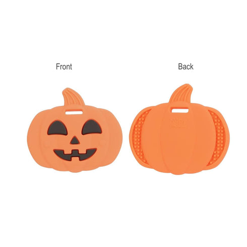 Nuby All Silicone Pumpkin & Chocolate Bar Teether – 2 pack, 3+ Months...