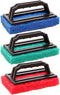3 Pcs Hand-Held Pool Scrub Brush, Bathroom Scouring Pad, Non-Scratch Bathtub Scrubber with Handle, Cleaning Sponge for Shower Tile, Bathtube Sink ...