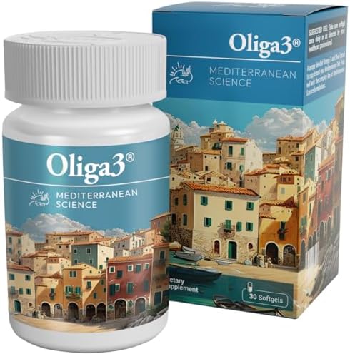 | Omega-3 EPA and DHA with Vitamins D and E | Capsules for Memory and Focus | Antioxidant | Mediterranean Diet | 30 Capsules...