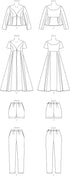 Vogue Misses' Tops, Shorts and Pants Sewing Pattern Kit, Design Code V1901, Sizes 16-18-20-22-24...