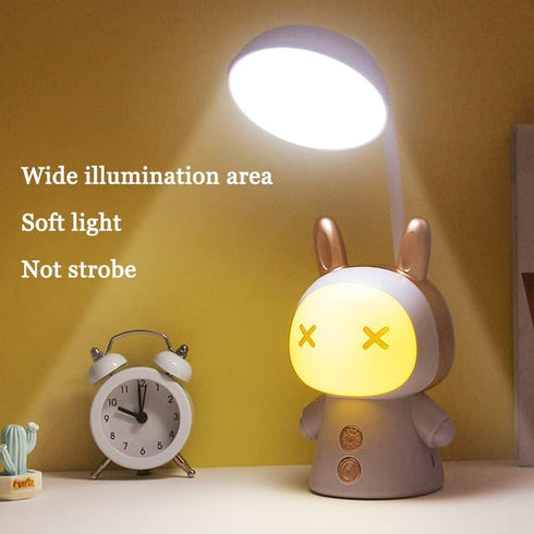 Cartoon Led Desk Lamp Learning Folding Rechargeable Eye Protection Student Children Fun Cute Reading Night Light Bedside Gradient...