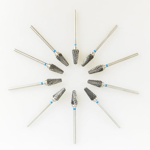 Airgoesin 10pcs HP Cutting Burs Drill Polisher Cutter Tungsten Carbide, 2.35mm Shaft Plaster Alloy Acrylic Polishing Cleaning...