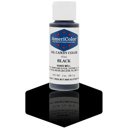 Americolor Candy Oil Food Color, 2-Ounce, Black...