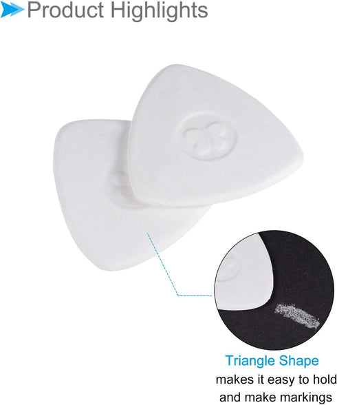CoCud Triangle Tailors Chalk, Sewing Mark Chalks Sewing Fabric Chalk Markers Marking Tracing Tools Sewing Supplies Accessories - (Applications: fo...