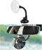 Blind Spot Adjustable Car Mirror, 3.35'' Round Blind Spot Mirror, Rear View Mirror With Adjustable Suction Cup, Long Arm HD Wide Angle Mirror, Uni...