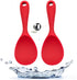 Silicone Rice Paddle Spoon 2PCS, Non Stick Heat Resistant Kitchen Works for Rice,Mashed Potato. (Casual Red)...